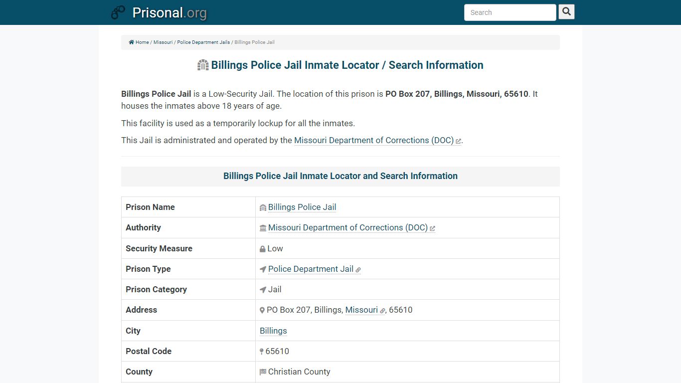 Billings Police Jail-Inmate Locator/Search Info, Phone ...